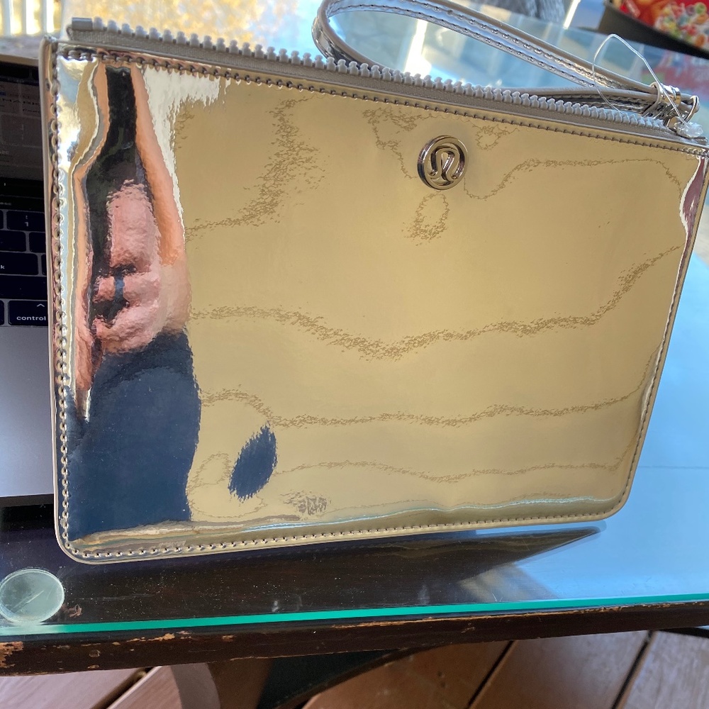 Lululemon silver clutch